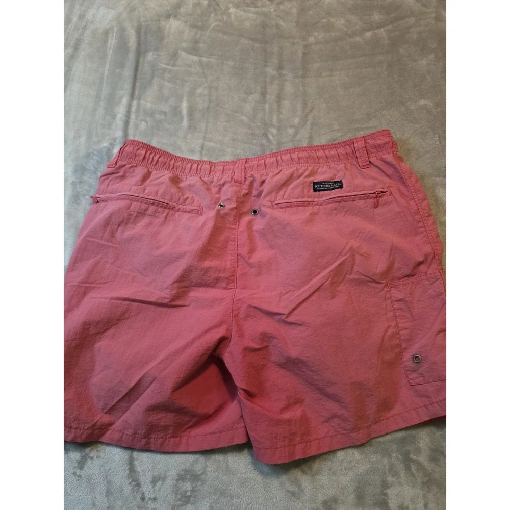 Southern Marsh Mens Swim Trunks Size S Pink Coral Mesh Liner Cut Beach